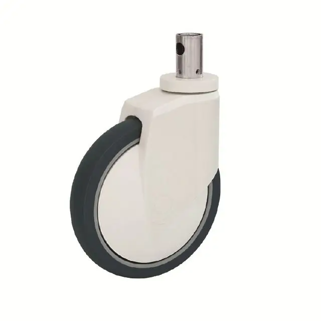 Hospital bed medical central control caster 8 inch wheel for emergency trolley