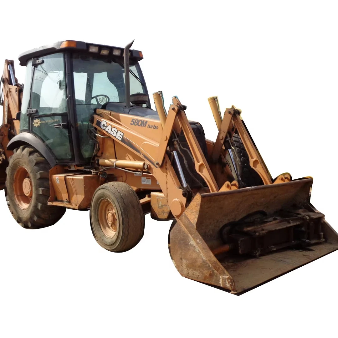 Original USA in Low Working Hours Mini Used Case 580M Hot Sale Case 580L580m 590 4 Wheel Drive Loader for Earthmoving Machinery