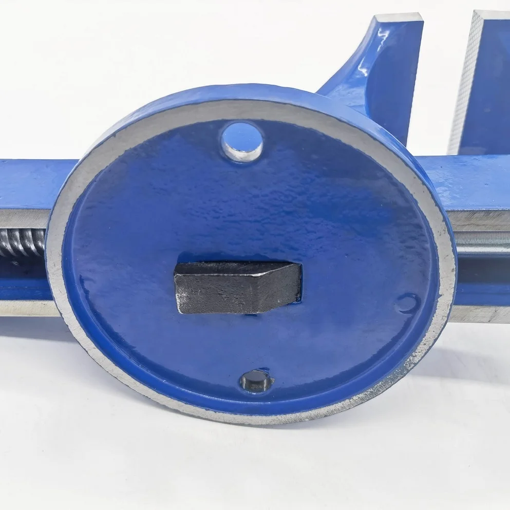 150mm 6 inch China cast steel bench vise with anvil and fixed base