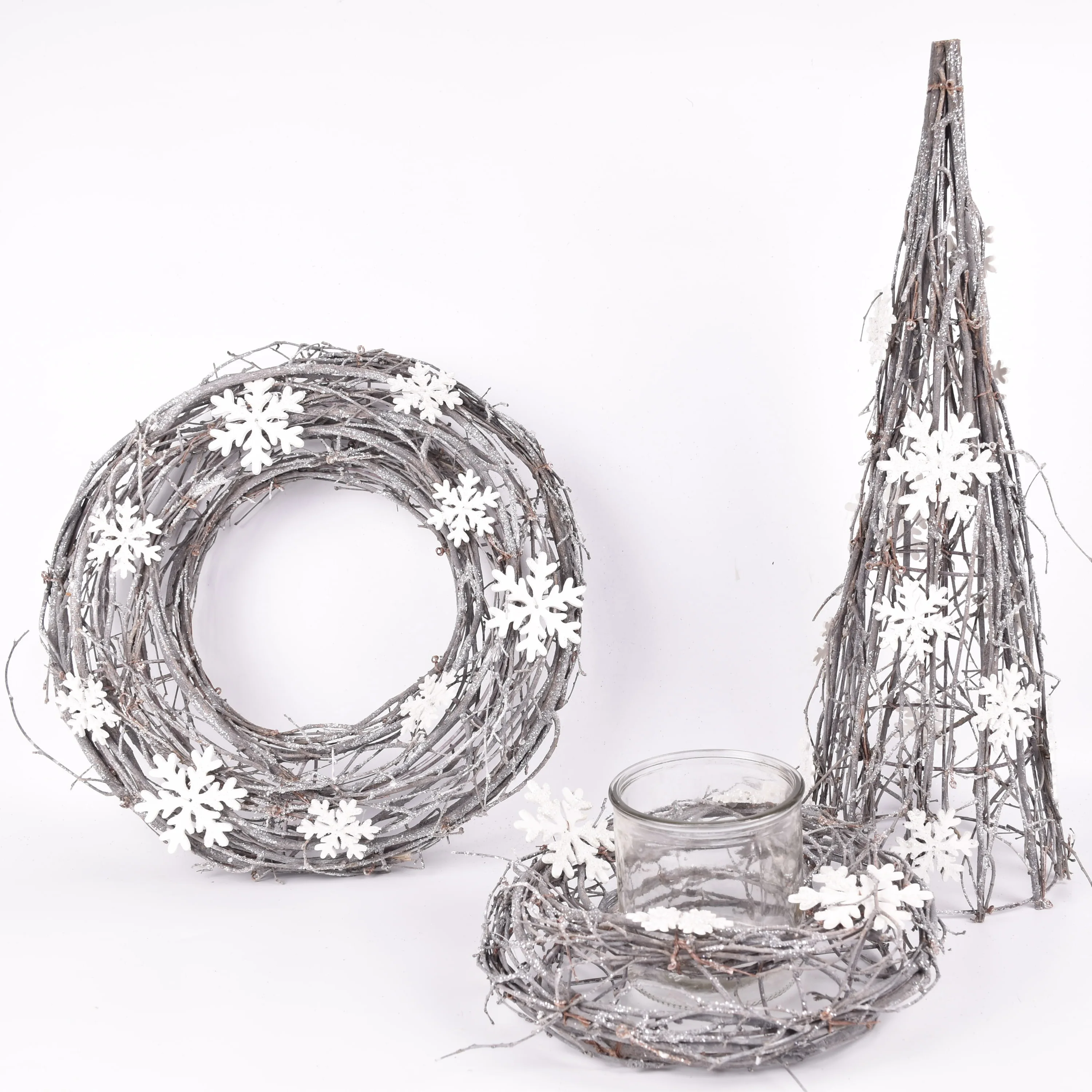 Best Selling Grapevine Home Indoor Twig Natural Table Top Cone Tree Christmas decorations