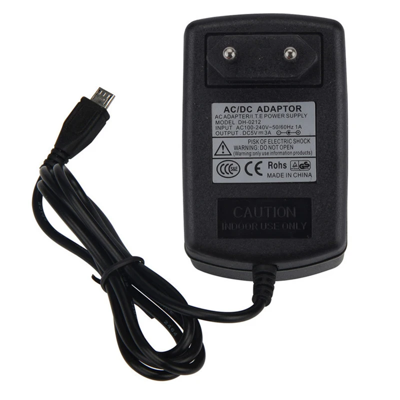 Factory made 5v 3a raspberry pi 3b model b power adapter with micro usb