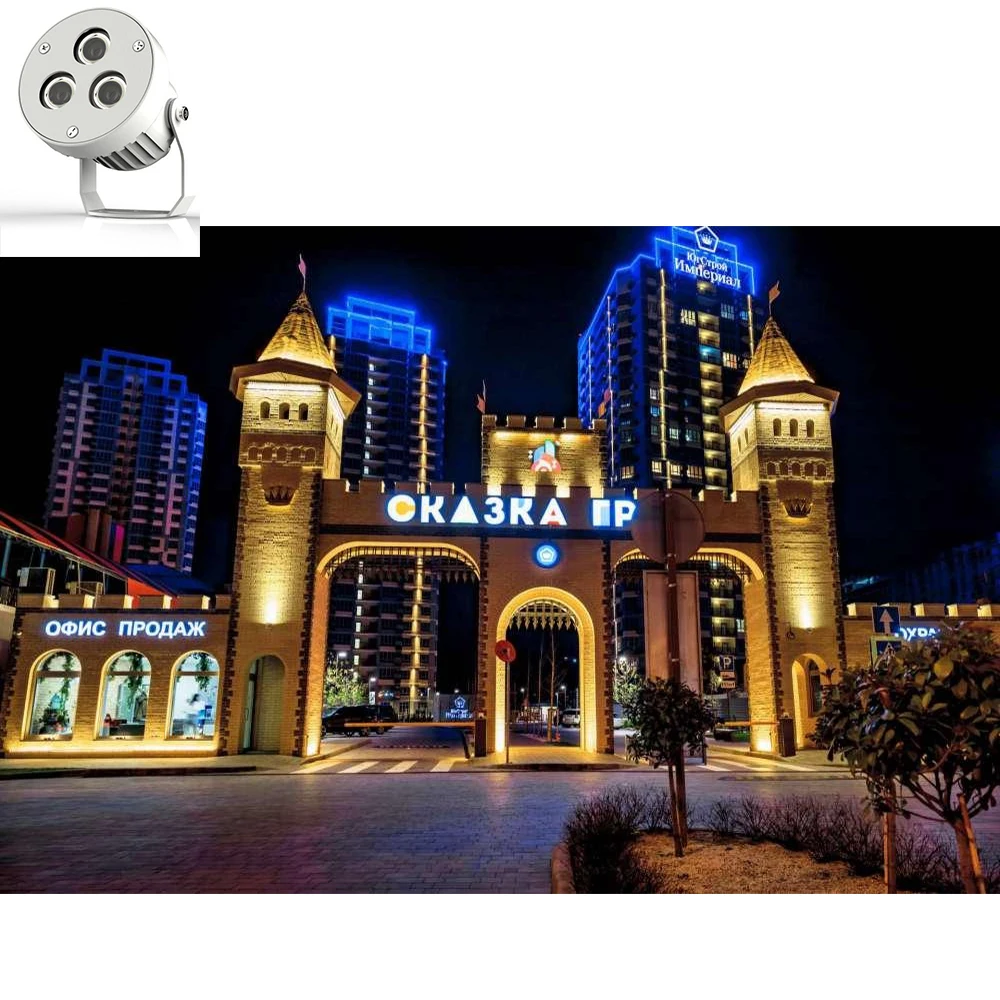 Low Voltage 3W Hotel park garden bridge IP65 Waterproof DC24 Factory Price  Architecture Facade LED Flood Light for wall washing