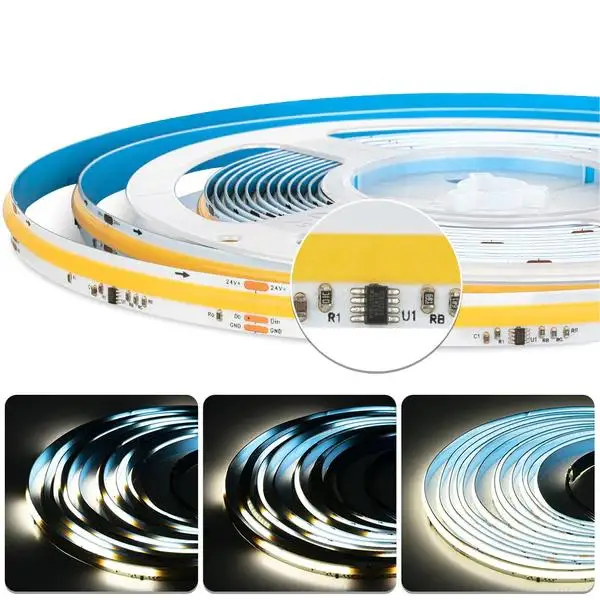 Banqcn 630 led RGBIC Addressable cob led strip Digital led Strip Light Soft Magic No Light Point BLE APP Control