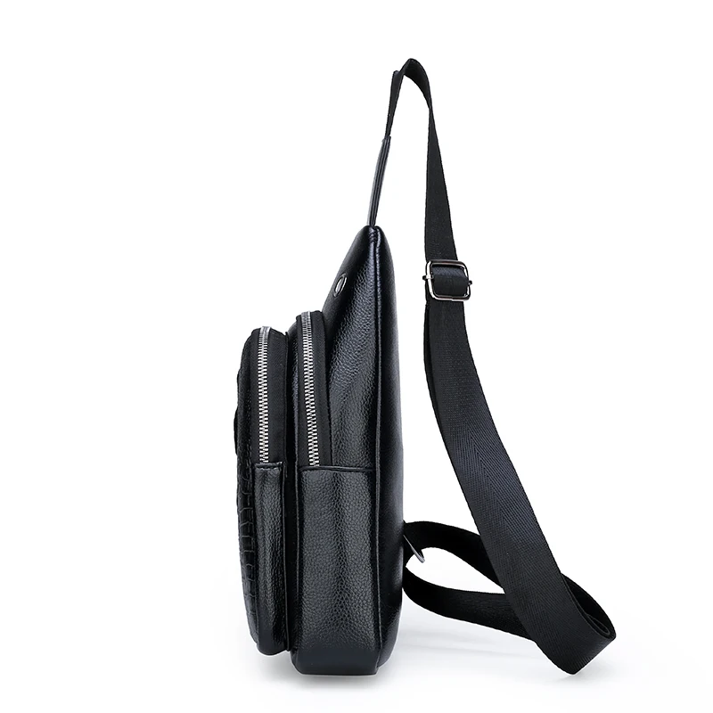 Нагрудная сумка на одно плечо для мужчин, модная дорожная Сумочка через плечо, повседневный мессенджер