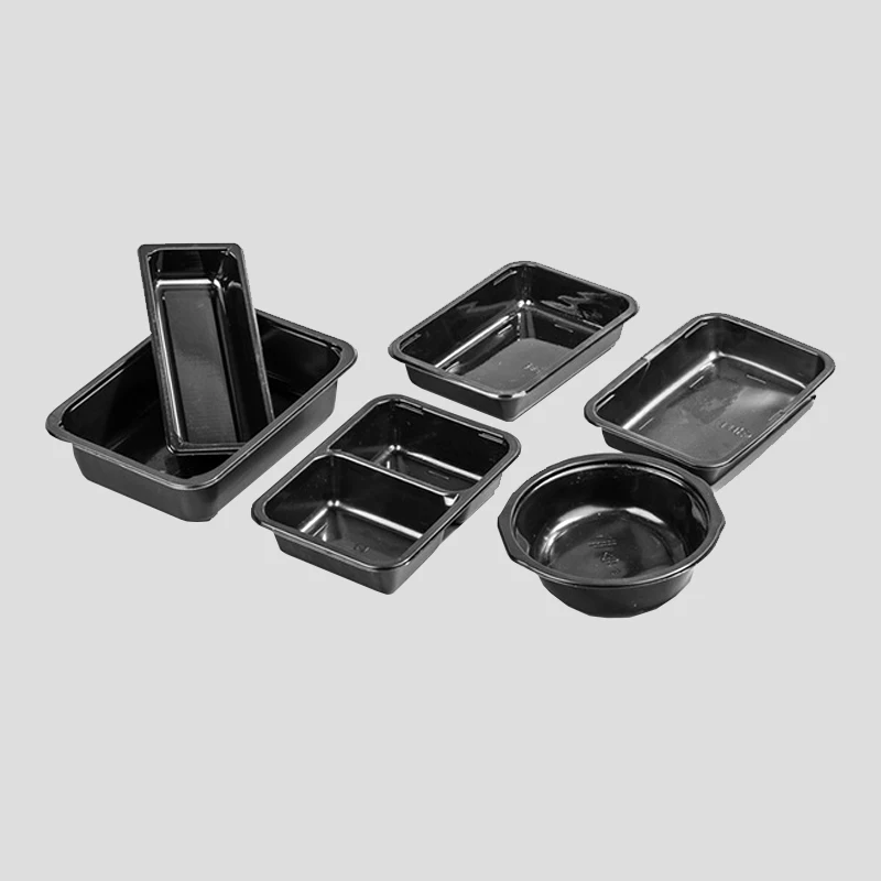 
Disposable plastic fast cpet ovenable custom tray container for food 