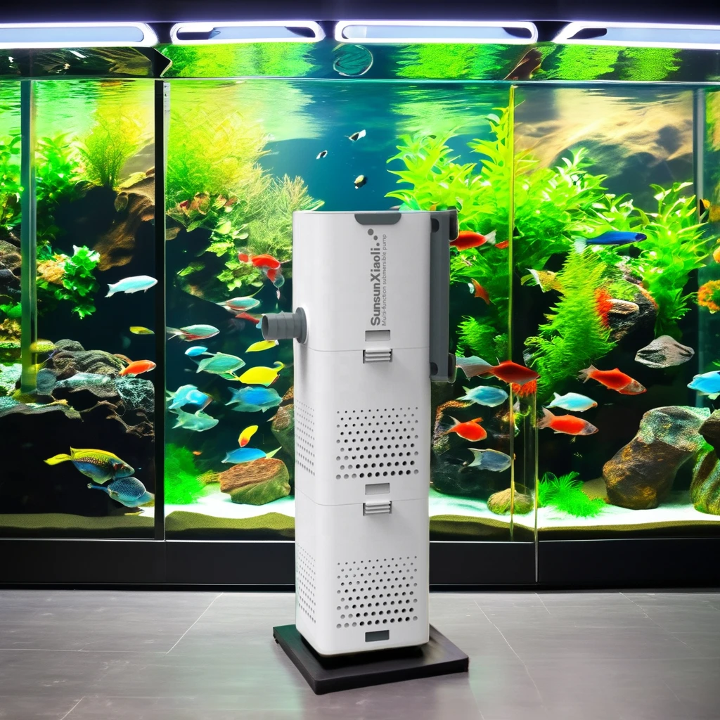 SUNSUN Detachable Oxygen Aerator Fish Tank Filter 6W 15W 23W Plastic Sponge Material 220V Adjustable Flow Rate Pond Aquarium Use