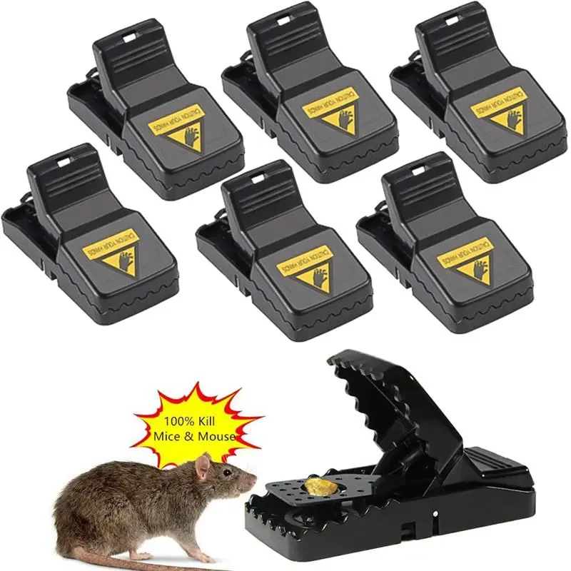 6 Pack Mice Traps for House, Small Mice Trap Indoor Quick Effective Sanitary Safe Mousetrap Catcher for Family and Pet