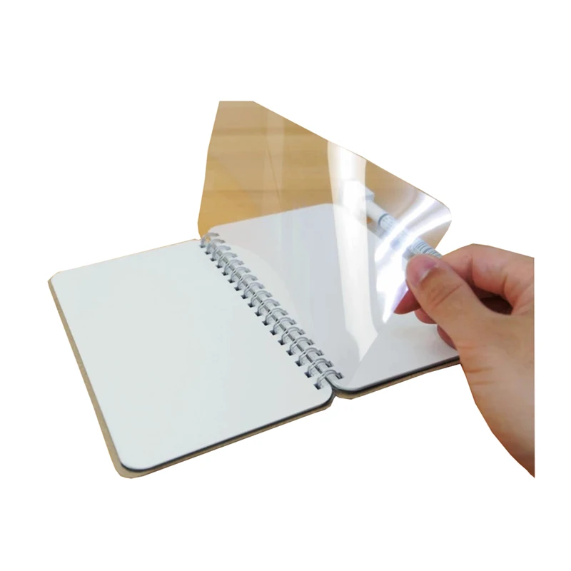 Reusable notebook with Removable Static Cling