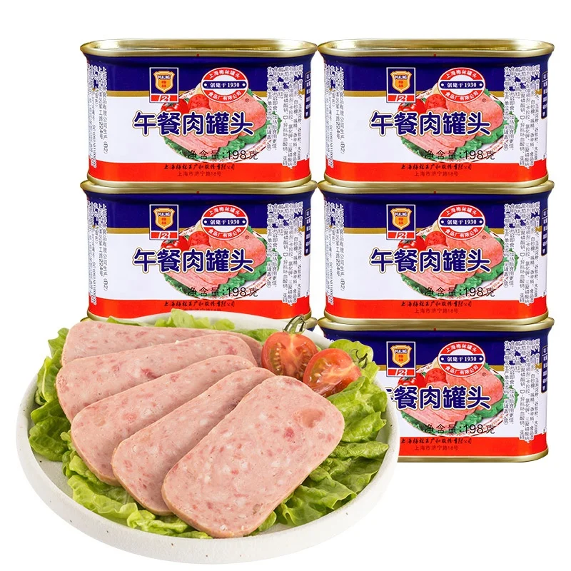 198 г оптовая продажа китайские консервированные свинины мясные продукты быстрого приготовления для сэндвич-салата