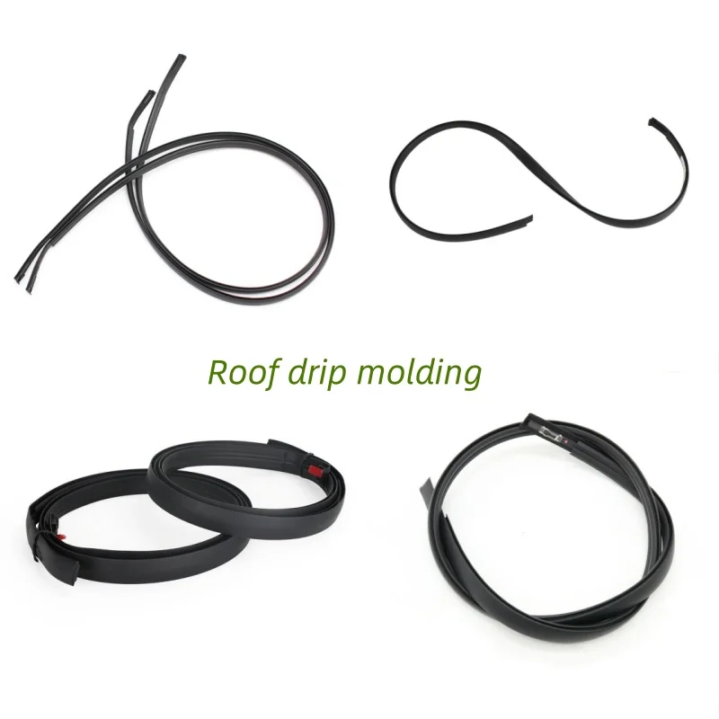 Weatherstrip Window Molding Trim for 2003-2009 Toyota Land Cruiser Prado 120 Series Lexus GX470 Car Outside Window Seal Belt