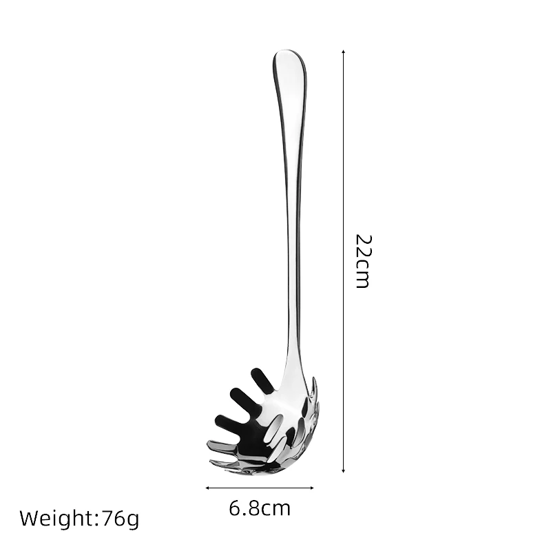 astStainless Steel 304 Pasta Fork with Vacuum Strainer Pa Spoon for Measuring Noodles Household Kitchen Essential