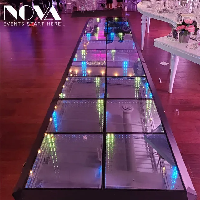 2021 new New Design Sound DMX Control 0.5*0.5m RGB Full Colors Led Dance Floor