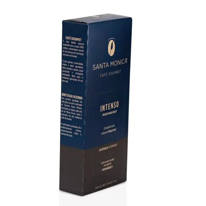 Special Selected Intense Coffee in Capsules - Display with 10 units SANTA MONICA Gourmet Brazilian Coffee