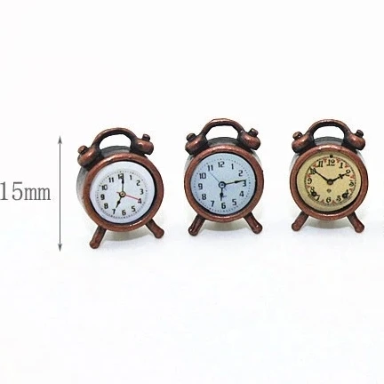 Dollhouse 1:12 furniture mini clock for display