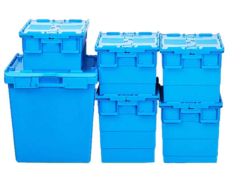 Moving Boxes Stackable Plastic Customized Logo Cajas De Plastico Supply China Factory Price Storage Boxes Plastic Plastic Crates