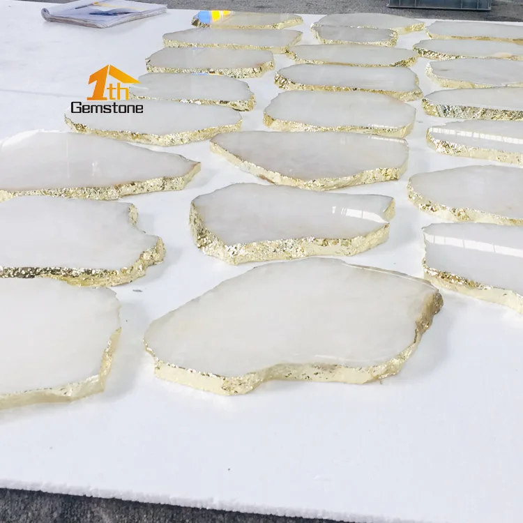  Полировочные лотки для Бора из розового кварца еды декоративная