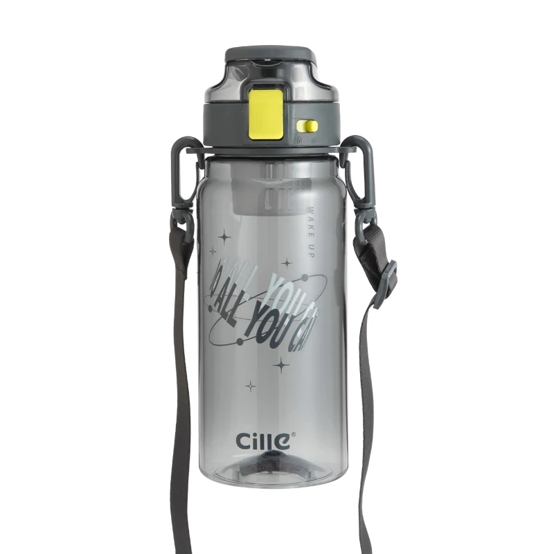Cille 720 мл Пользовательский логотип фрукты infuser Пешие прогулки Кемпинг питьевой ремни прозрачные бутылки для воды с