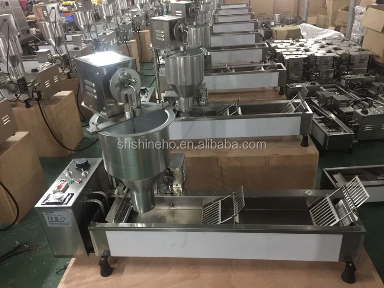 SHINEHO Germany Deutstandard 6 Rows Electric Stainless Steel 304 Mini Automatic Donut