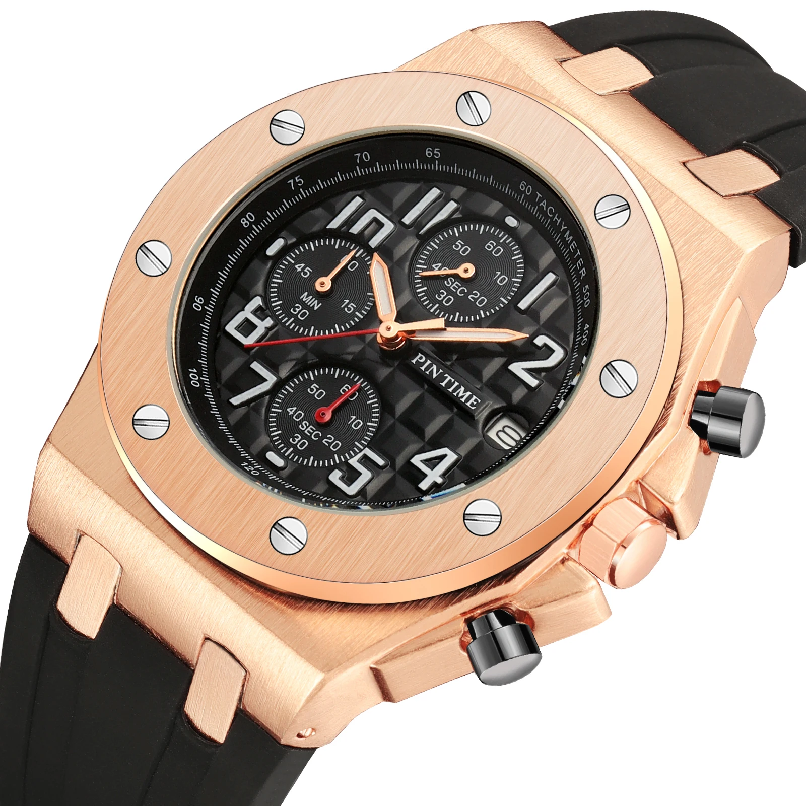 Waterproof Brand Private Label Watch Men Wrist Luxury Hip Hip Diamond Iced Out Men Watch Horloges From China