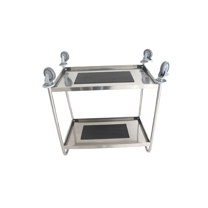 
food tray trolley serving foldable buffet cart trolley stainless steel 