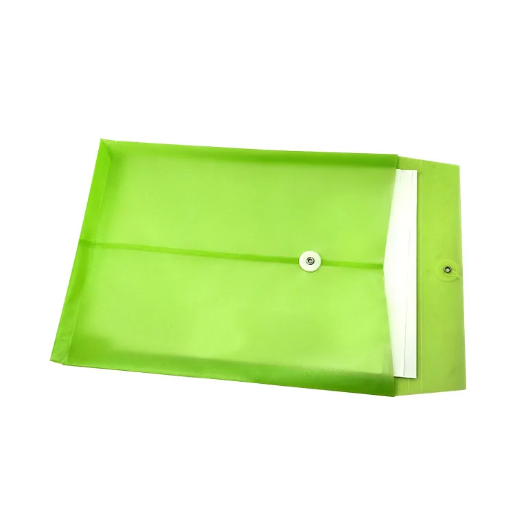 A4 Clear Plastic Paper File Bags Document Folder with String Tie Closure Envelope Case Storage Pouch for Office Supplies