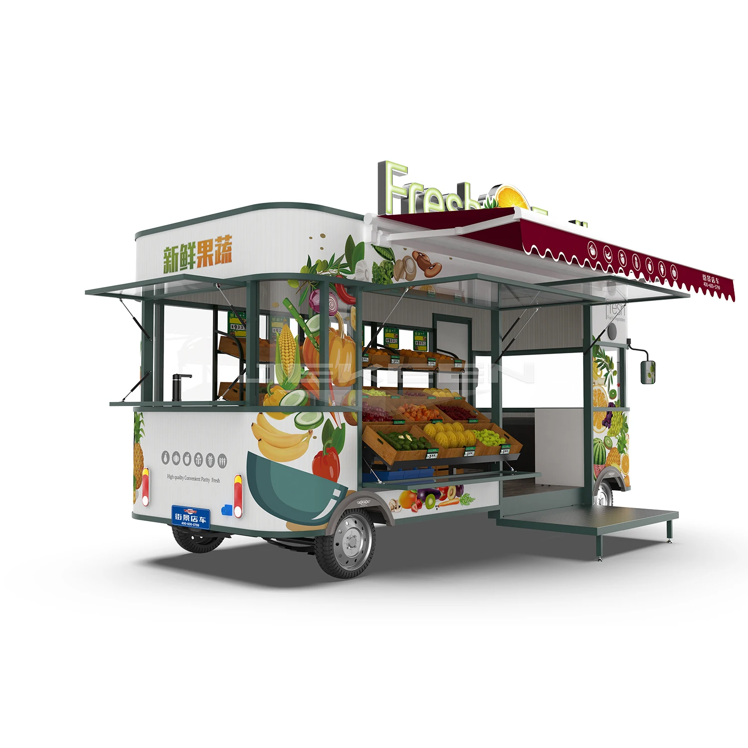 JEKEEN high quality electric food truck of fruit and Buyway-42