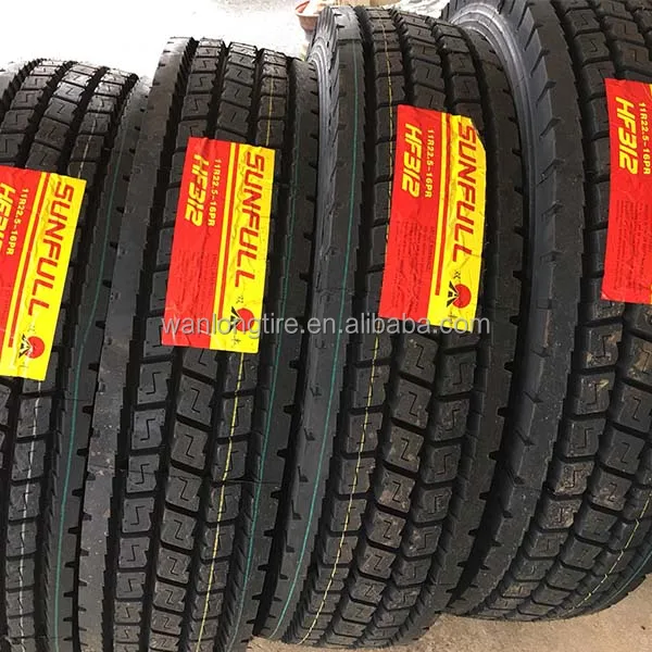 China factory neumatico1 11r22.5 11r24.5 Radial truck tyres sunfull mirage tyres made in china