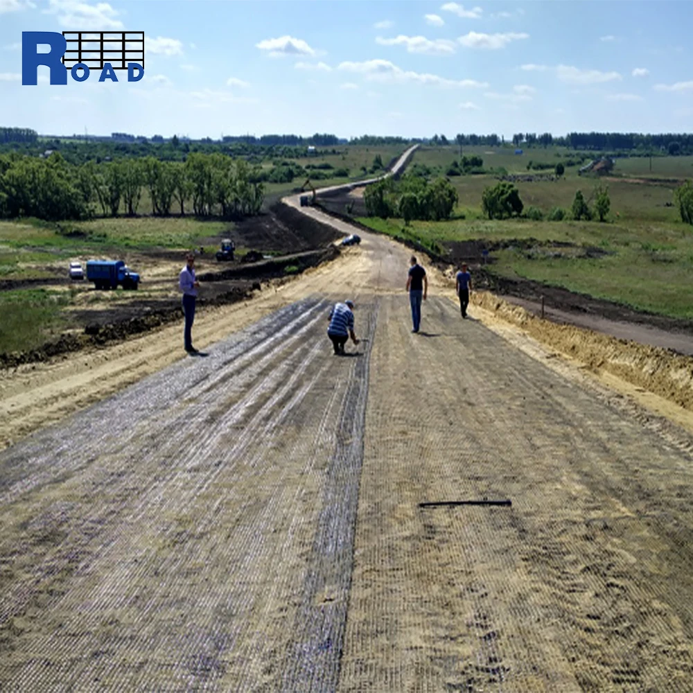 Fiberglass Basalt Fiber Mesh Geogrid