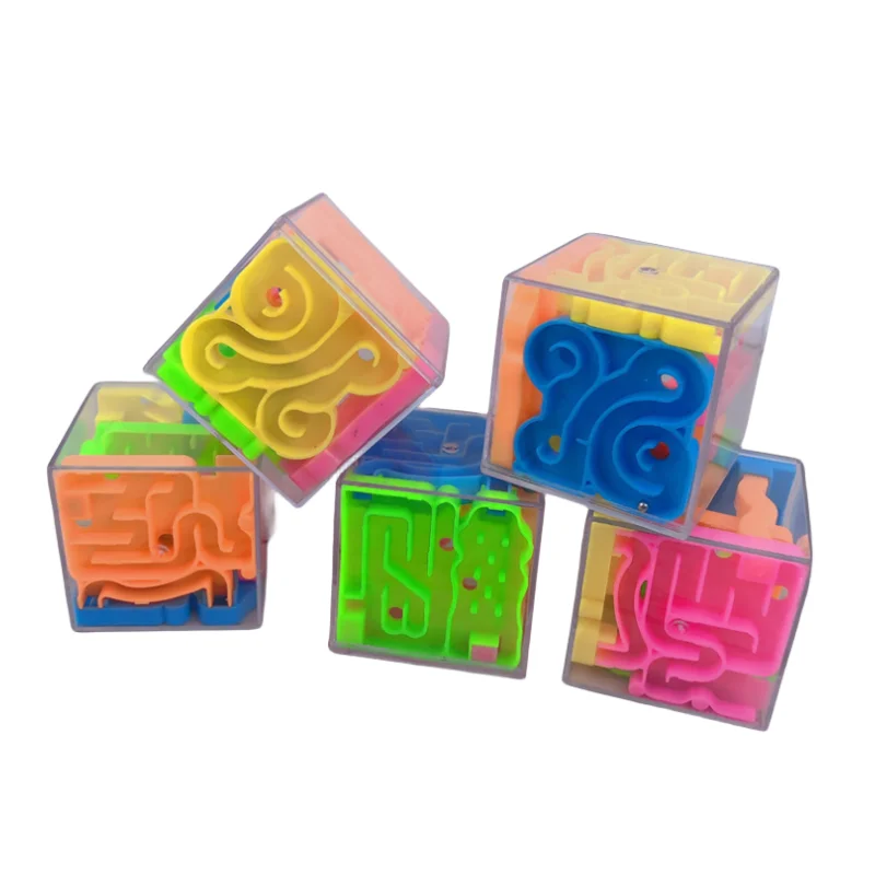 Hot Promotion Gift Puzzle Toys for Kids Small Portable 3D Magic Wisdom Maze Puzzle Cube