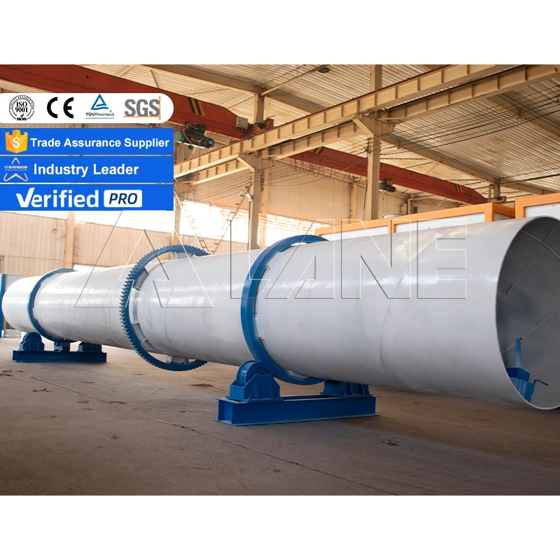 LANE High Efficiency Slurry Sludge Dryer Biogas Residue Sludge Drying Machine Rotary Drum Dryer Plant For Sale