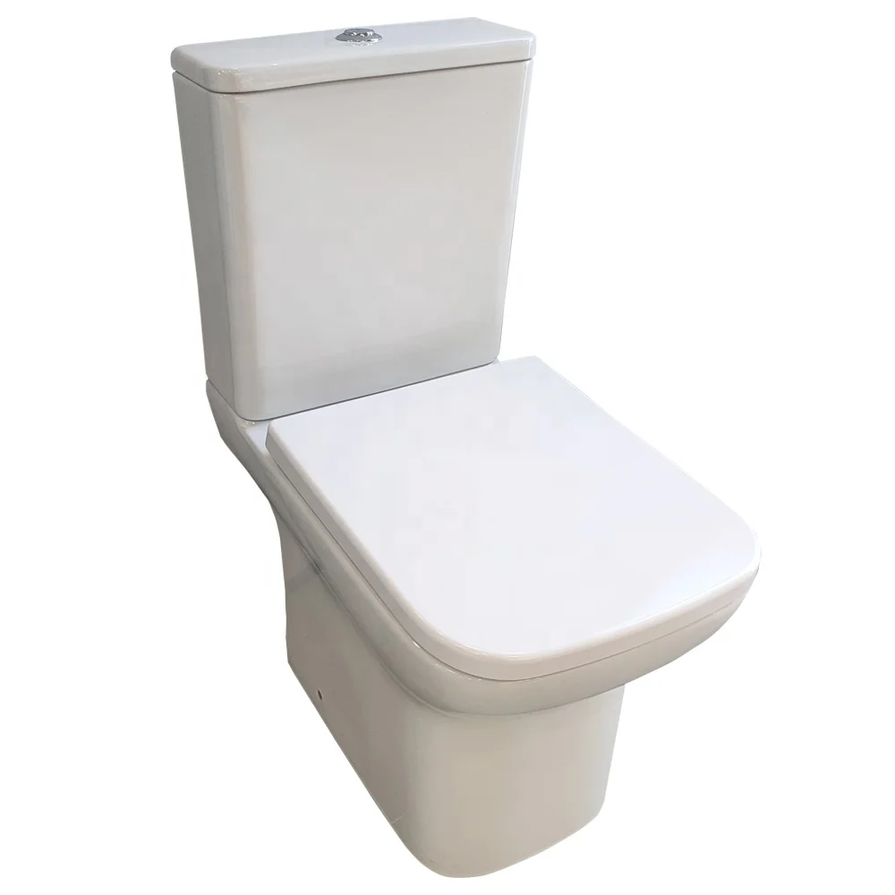 China UF toilets seat two pieces Rimless WC Square two pieces toilets