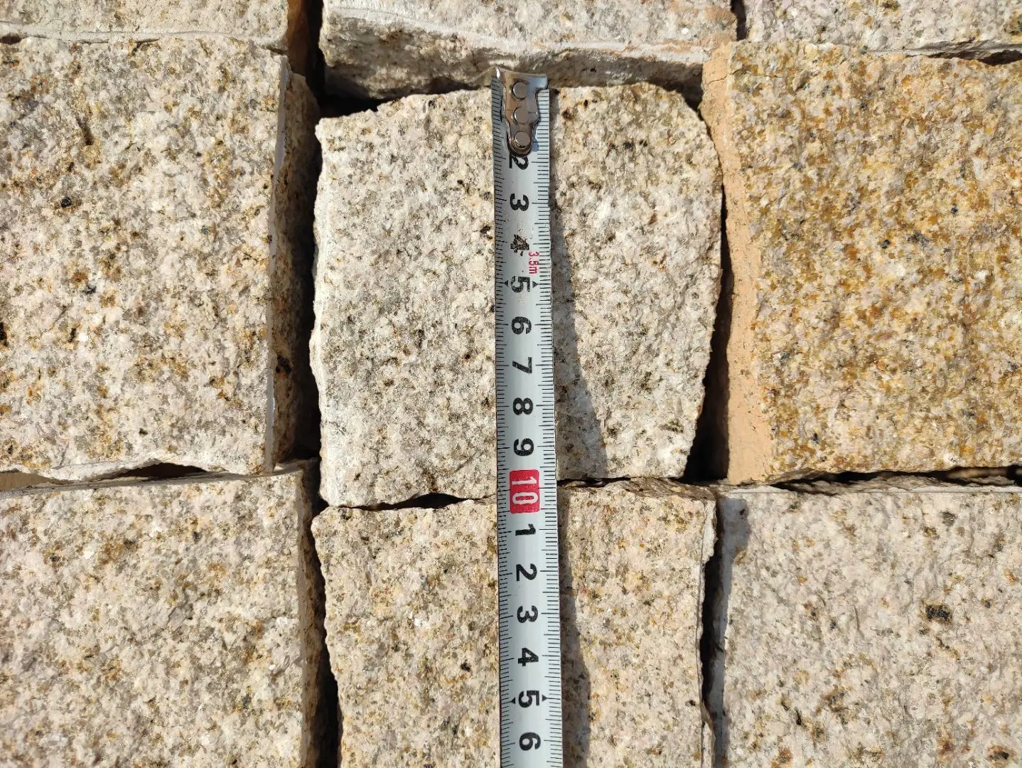  Камень для мощения g682 Раздельный камень из гранита 100x100x30-50