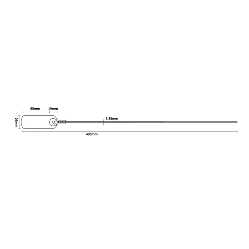 OYPS104 Hot Selling Pull Tight Plastic Wire Seal Security Plastic Strap Seal with Laser Printing