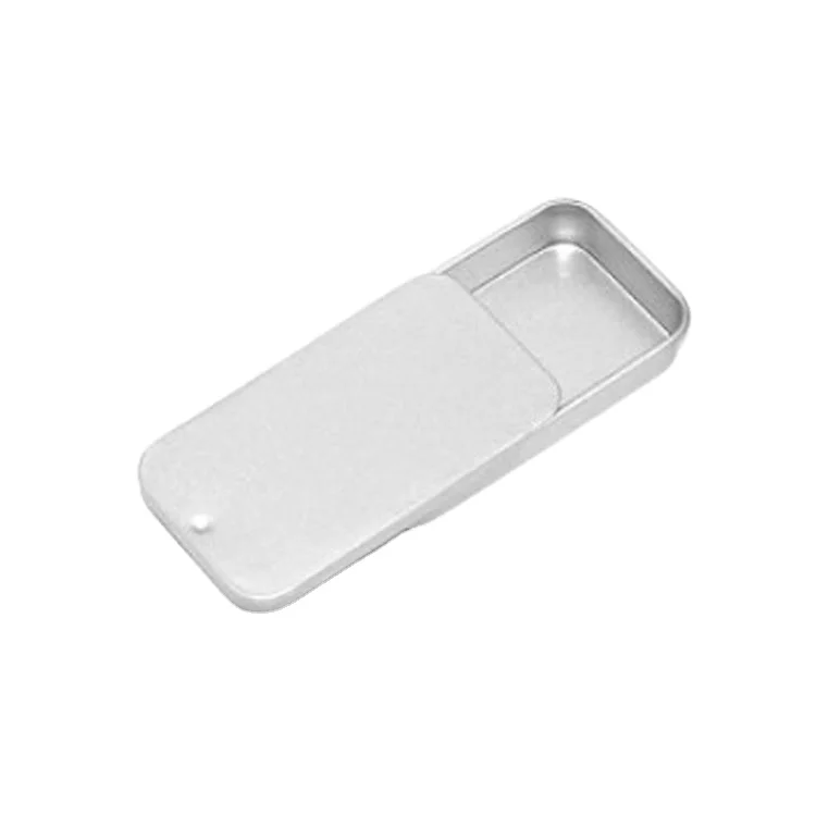 Small Rose Gold/Black Mint/Lip Balm/Solid Perfume/Soap Packaging Slide Top Metal Rectangle Tin Can/Case/Box