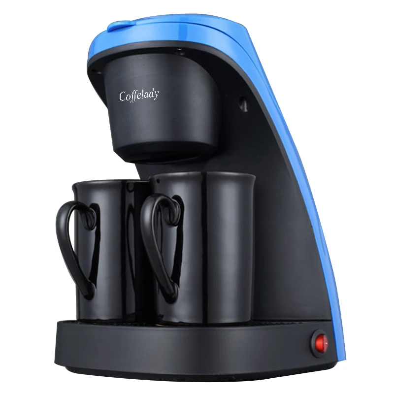 electric drip coffee maker  Mini Espresso Portable Automatic Hand Drip two cups