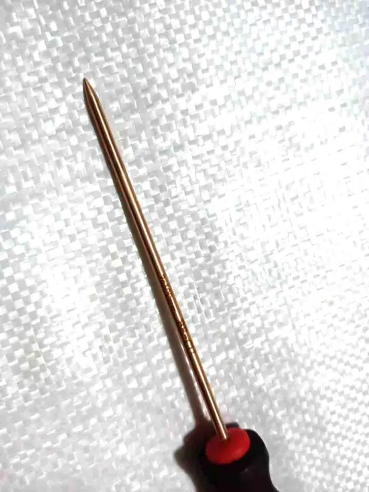 
Sparkless tool Anti explosion Awl rubber handle manual 4*100mm Be-cu 