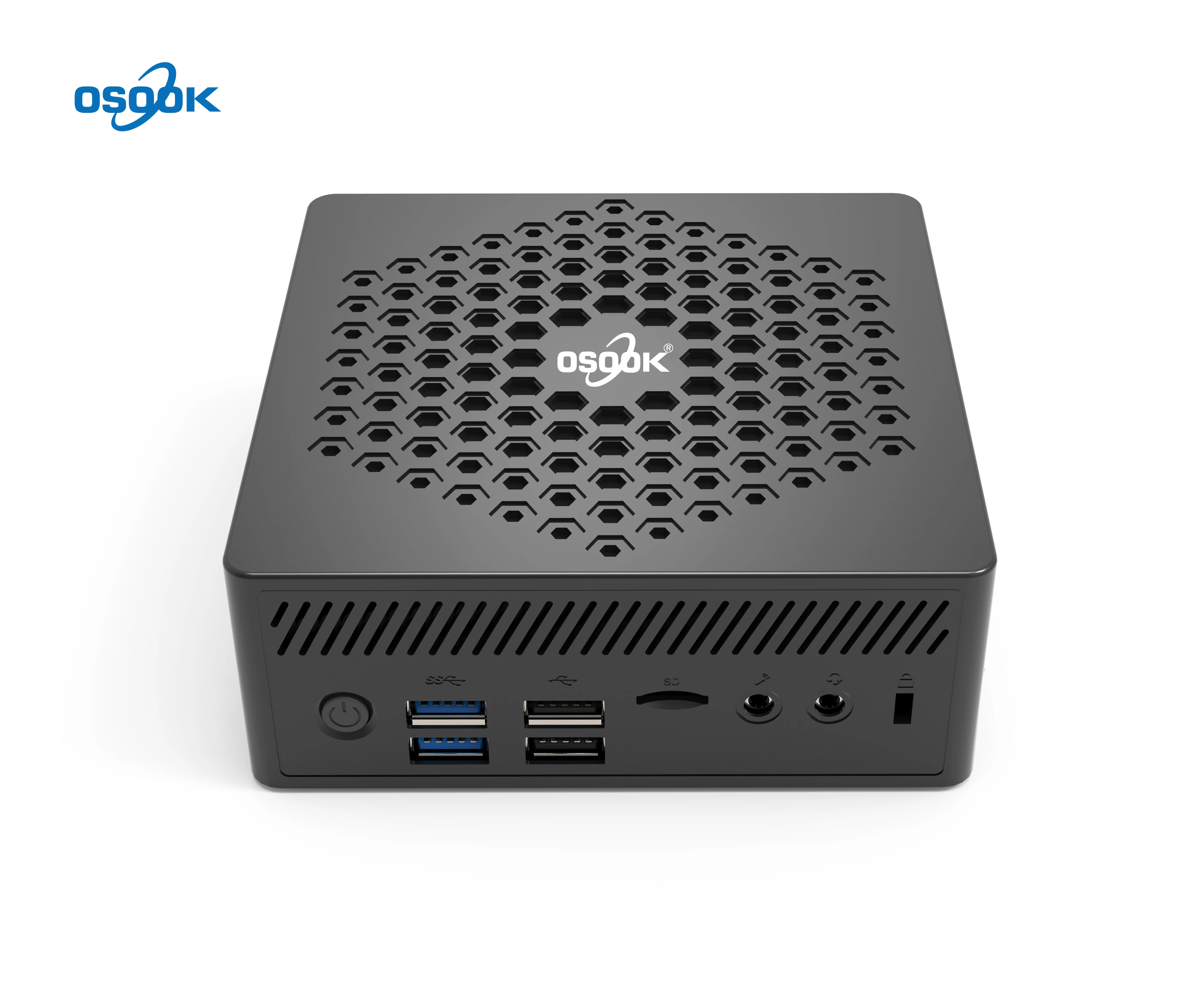 OSOOK OEM ODM AB2 3 дисплей Gigabit Ethernet Windows 10 безвентиляторный настольный мини-ПК компьютер