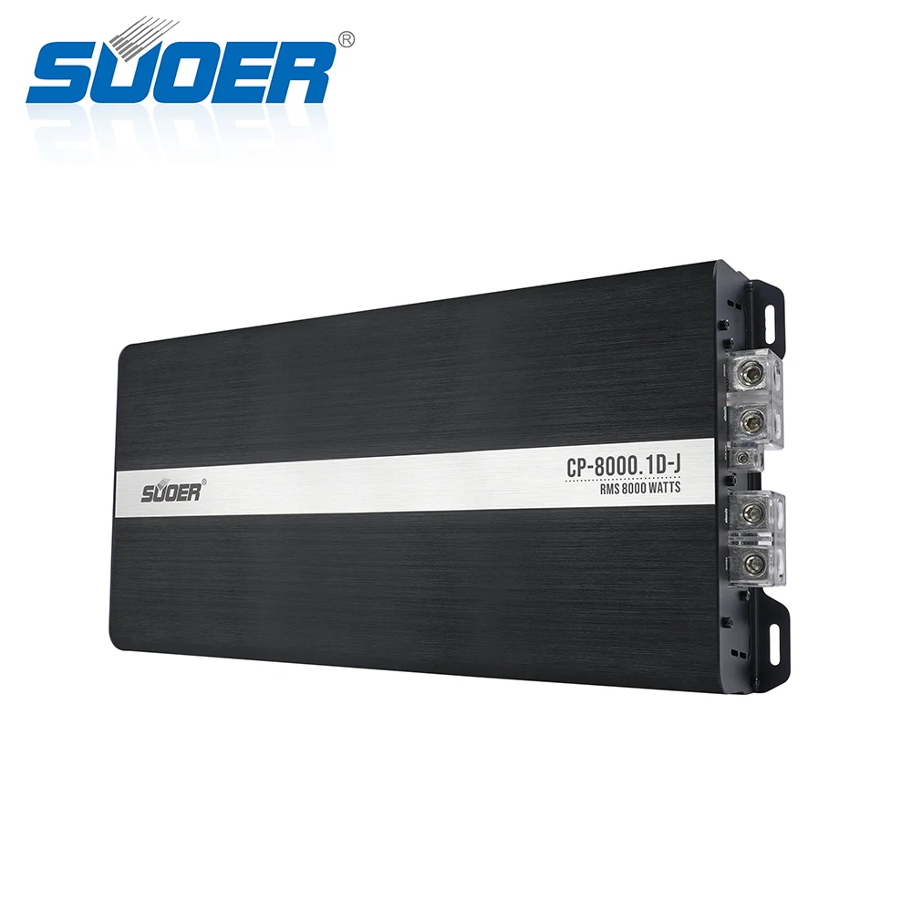 Suoer CP-8000 Best Price Peak Power 8000W Car Audio Amplifier 12V Amplifier mono Channel Class D Car Amplifier