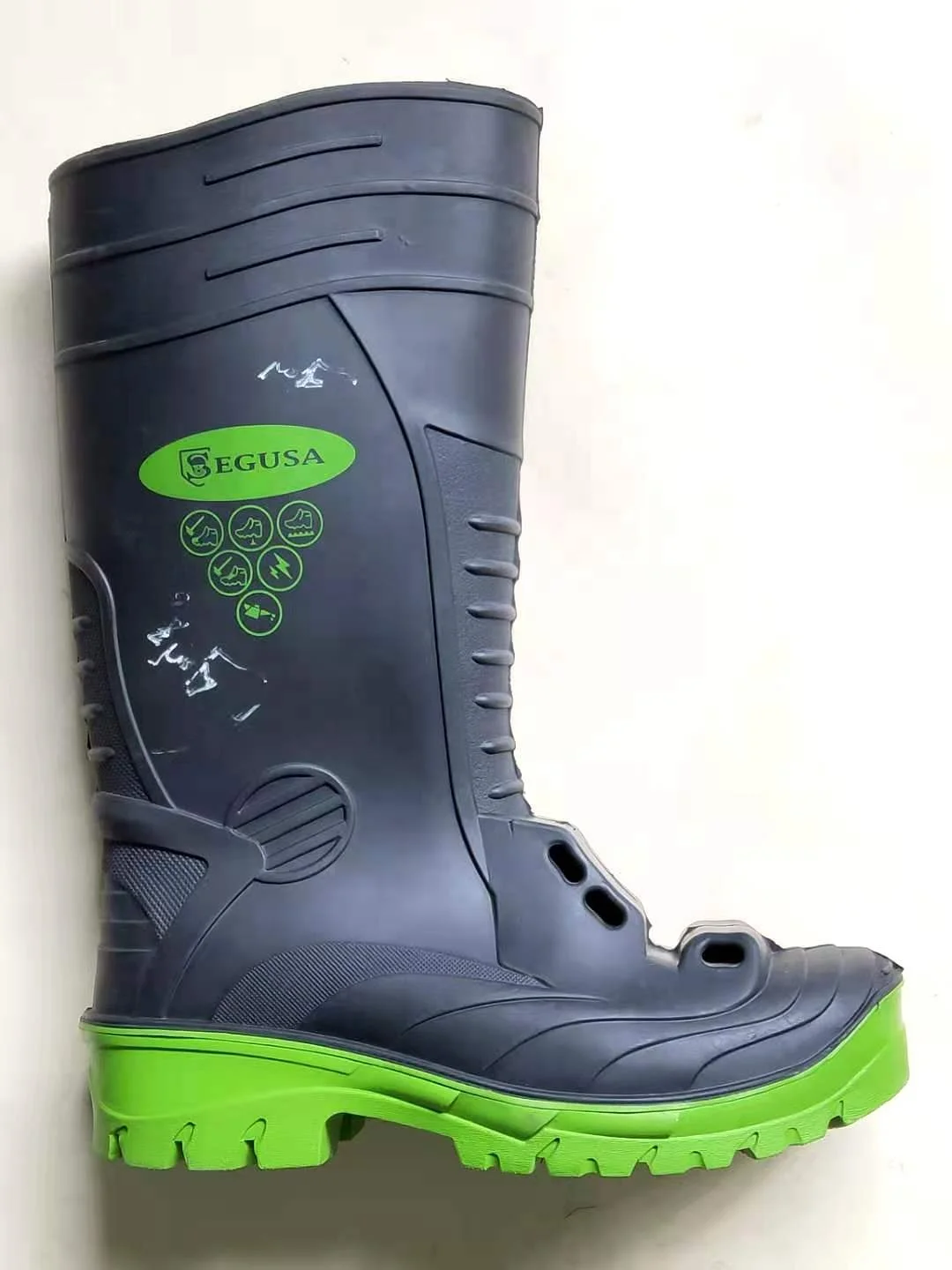 Rain boots lady PVC gumboots Botas for women