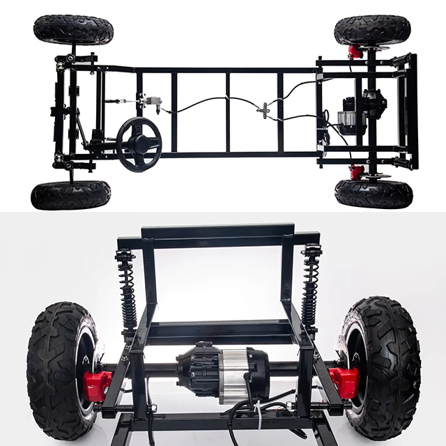 022 new 48V brushless motor 4-seat large UTV steel frame structure with power steering can be used as sightseeing vehicle.