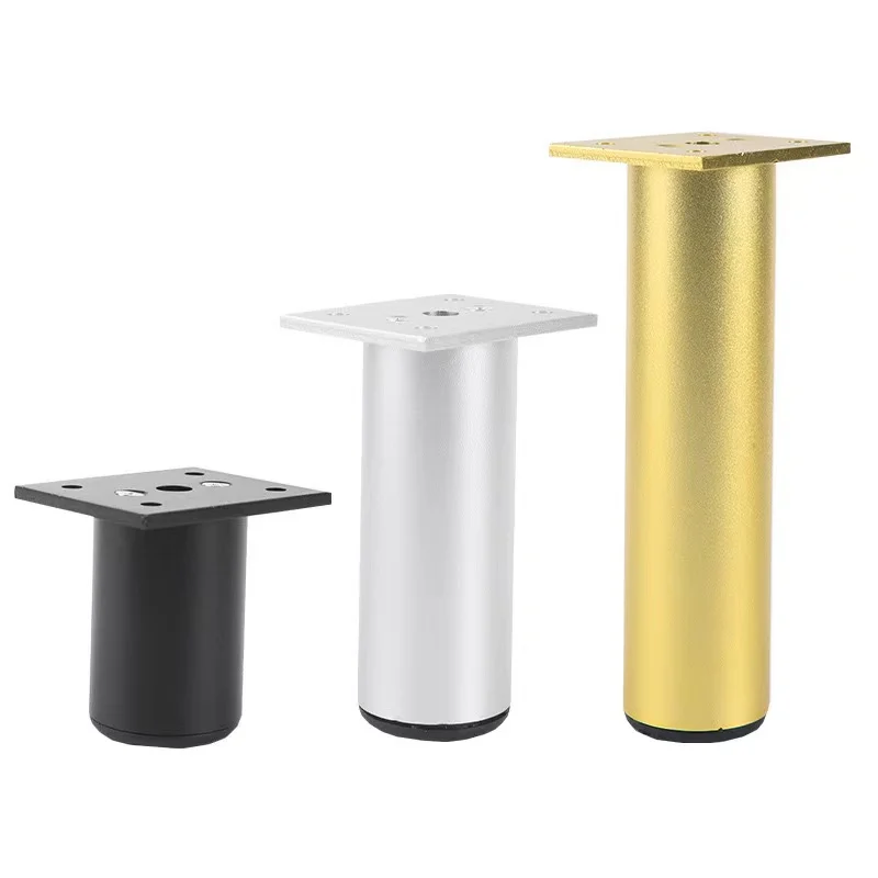 Round Cylinder Shape Furniture Fitting Sofa Leg Adjustable Table Leg Brass Smart Furniture Hardware Furniture Feet
