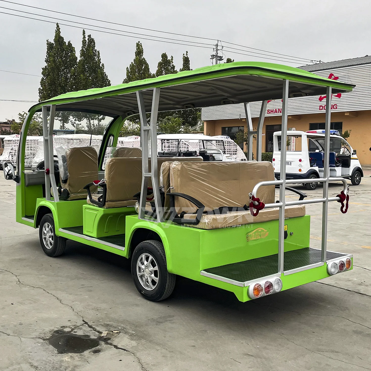 Hot sale Brand New Electric Bus Sightseeing Tourism Bus Buggy Car 8 Seats Special Transportation for Sale