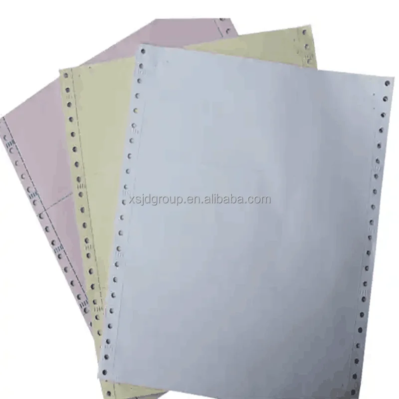 Cheap CB CFB CF 3-Ply NCR Computer Form Paper/NCR 2 Ply Continuous Carbonless Printing Paper/4 ply NCR Carbon-less Paper
