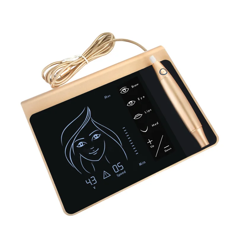 a Digital Permanent Make Up Machine Microblading Eyebrow Tattoo Pen Tattoo Gun Set On Sale