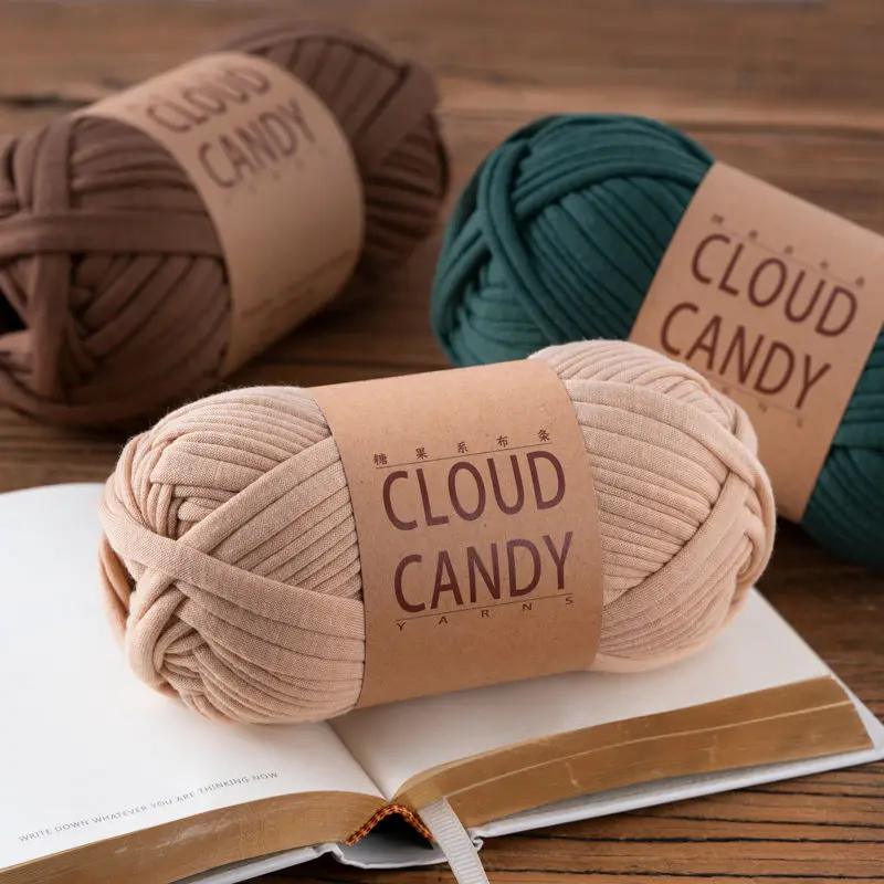 Wholesale T Shirt Yarn Colorful Spaghetti Yarn Fancy Crochet Yarn