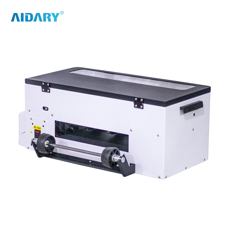 AIDARY Easy Operate Desktop Mini A3 Single Head XP600 DTF Printer for Starter Kits Black Inkjet Printers Fabric Printing 38 1SET