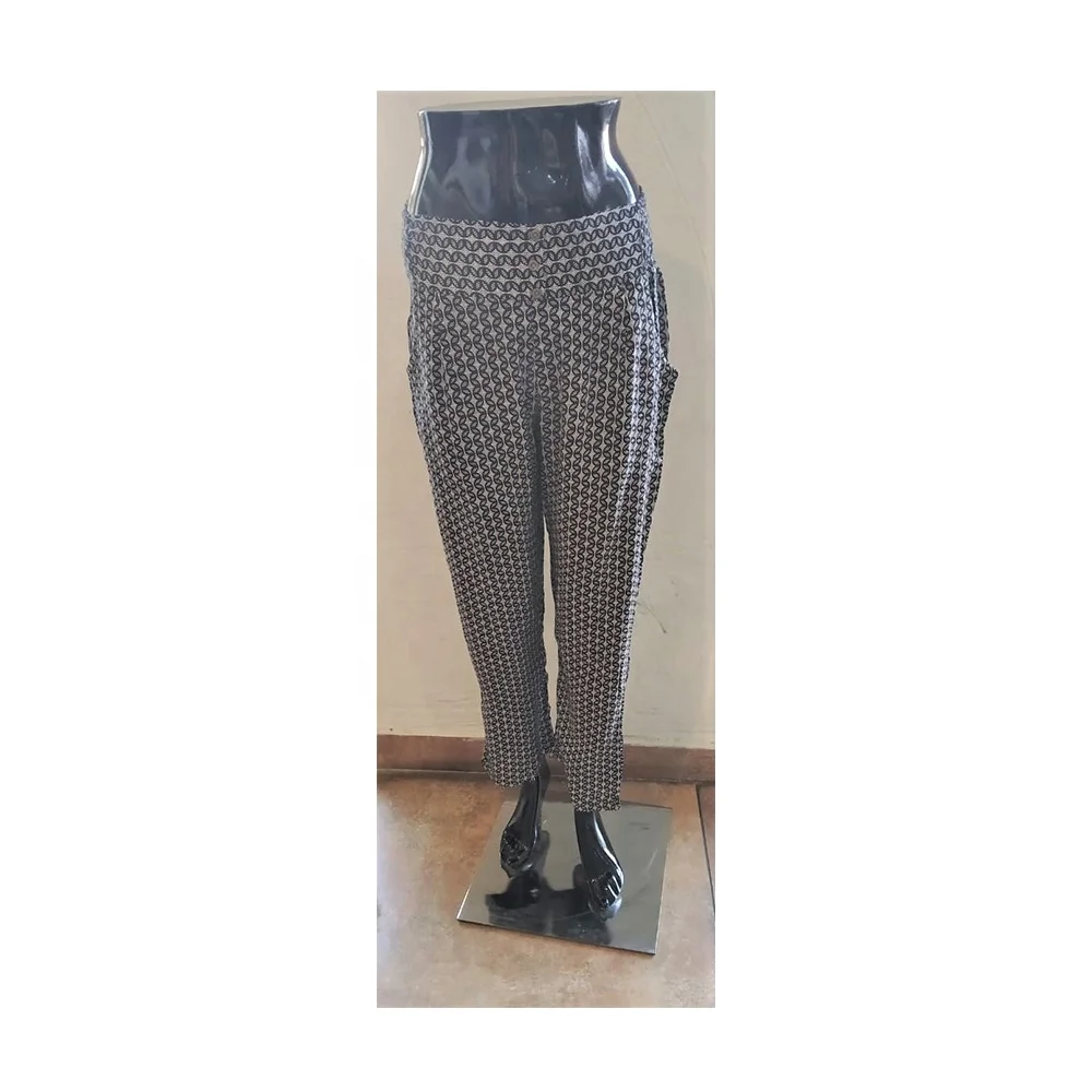 Abstract Design Printed Trendy Wear Ladies Pants Casual Wear Pants For Holiday At Wholesale Price From Indian Supplier