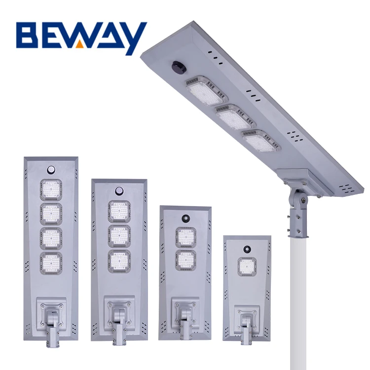 High Lumen Outdoor Ip65 Waterproof Aluminum 50w 100w 150w 200w Integrated All In One Solar Led Streetlight