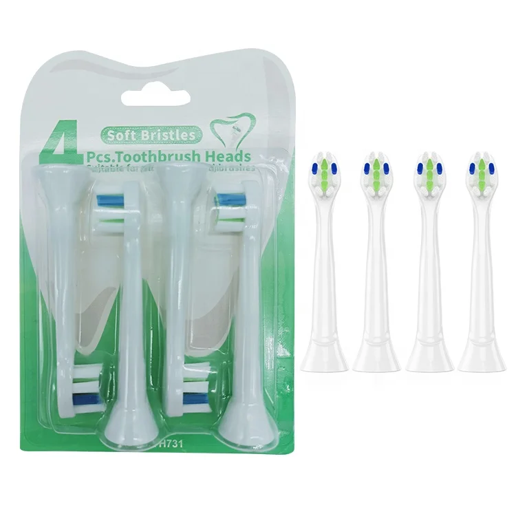 Factory Wholesale 4PCS Replacement Brush Heads Sonic Electric Toothbrush heads For HX9023/HX9024 Electric Toothbrush