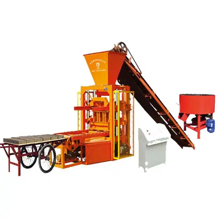 Household Small Mobile Brick Machine Hollow Burn-free Cement Brick Press Coagulation Brick Making Machine